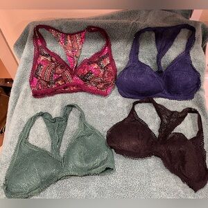 Victorias Secret Bundle of 4 Bralettes Size Medium